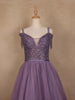 Lavender Beaded Design Party Wear Gown - Diadem