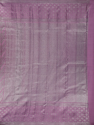 Lavender Diamond Woven Pure Kanchipuram Silk Saree - Diadem