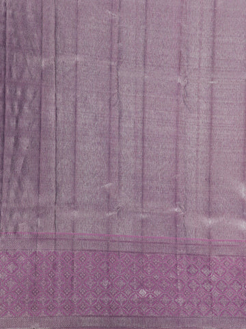 Lavender Diamond Woven Pure Kanchipuram Silk Saree - Diadem