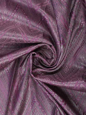 Lavender Diamond Woven Pure Kanchipuram Silk Saree - Diadem