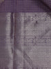 Lavender Floral Butta and Checks woven Silk Saree - Diadem
