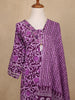 Lavender Floral Design Printed Cotton Salwar Suit - Diadem