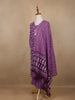 Lavender Floral Design Printed Cotton Salwar Suit - Diadem