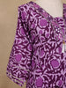 Lavender Floral Design Printed Cotton Salwar Suit - Diadem