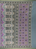 Lavender Floral Designed Semi Silk Saree - Diadem