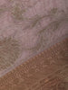 Lavender Floral Design Tissue Silk Saree - Diadem