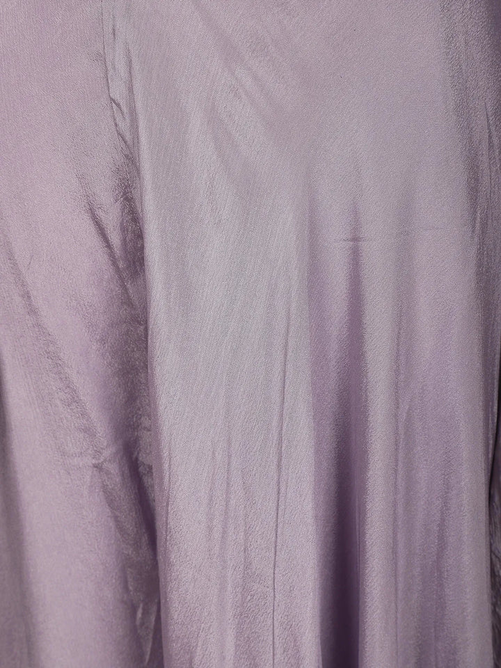 Lavender Floral Designed Chiffon Palazzo Salwar Suit - Diadem