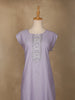 Lavender Floral Designed Cotton Kurti