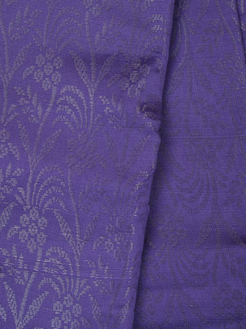 Lavender Floral Designed Fancy Art Silk Saree - Diadem