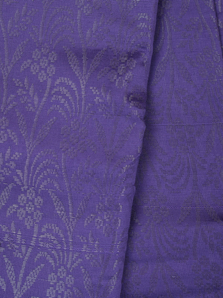 Lavender Floral Designed Fancy Art Silk Saree - Diadem