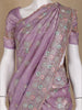 Lavender Floral Designed Organza Designer Saree - Diadem
