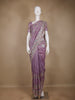 Lavender Floral Designed Organza Designer Saree - Diadem