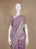 Lavender Floral Designed Organza Designer Saree - Diadem