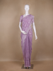 Lavender Floral Designed Organza Designer Saree