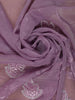Lavender Floral Designed Organza Designer Saree