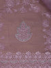 Lavender Floral Designed Organza Designer Saree