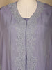 Lavender Floral Designed Organza Palazzo Suit - Diadem