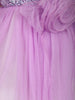Lavender Floral Designed Party Gown for Girls - Diadem