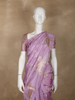 Lavender Floral Designed Semi Silk Fancy Saree