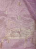 Lavender Floral Designed Semi Silk Fancy Saree