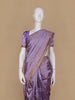 Lavender Floral Designed Semi Silk Saree - Diadem