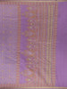 Lavender Floral Designed Semi Silk Saree - Diadem