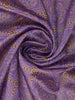 Lavender Floral Designed Semi Silk Saree - Diadem
