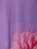 Lavender Floral Designed Semi Silk Straight Cut Salwar Suit - Diadem
