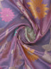 Lavender Floral Designed Semi Tissue Saree - Diadem
