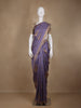 Lavender Floral Designed Semi Tussar Saree - Diadem