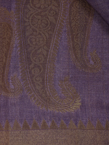 Lavender Floral Designed Semi Tussar Saree - Diadem