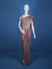 Lavender Floral Designed Tissue Organza Saree - Diadem