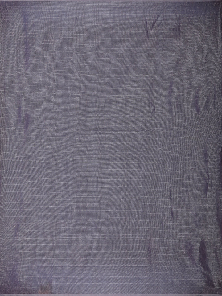 Lavender Floral Designed Tissue Organza Saree - Diadem