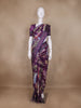 Lavender Floral Design Printed Kota Cotton Saree - Diadem