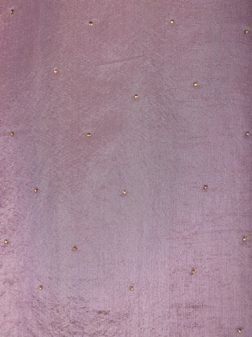 Lavender Floral Embroidery Tissue Silk Salwar Suit - Diadem