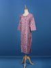 Lavender Floral Printed Cotton Kurti