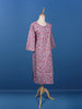 Lavender Floral Printed Cotton Kurti