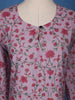 Lavender Floral Printed Cotton Kurti