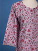 Lavender Floral Printed Cotton Kurti