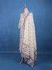 Lavender Floral Printed Cotton Salwar Suit Set - Diadem