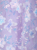 Lavender Floral Sequin Embellished Kids Net Gown with Statement Bow