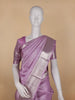 Lavender Floral Woven Pure Kanchipuram Silk Saree - Diadem
