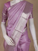 Lavender Floral Woven Pure Kanchipuram Silk Saree - Diadem