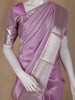 Lavender Floral Woven Pure Kanchipuram Silk Saree - Diadem