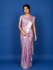 Lavender Floral Woven Pure Kanchipuram Silk Saree