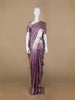 Lavender Floral Woven Pure Kanchipuram Silk Saree - Diadem