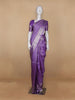 Lavender Floral Woven Pure Kanchipuram Silk Saree - Diadem