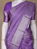 Lavender Floral Woven Pure Kanchipuram Silk Saree - Diadem