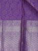 Lavender Floral Woven Pure Kanchipuram Silk Saree - Diadem