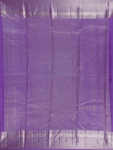 Lavender Floral Woven Pure Kanchipuram Silk Saree - Diadem